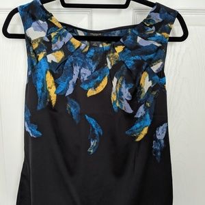 NWT Ann Taylor dark blue top- 4 petite
